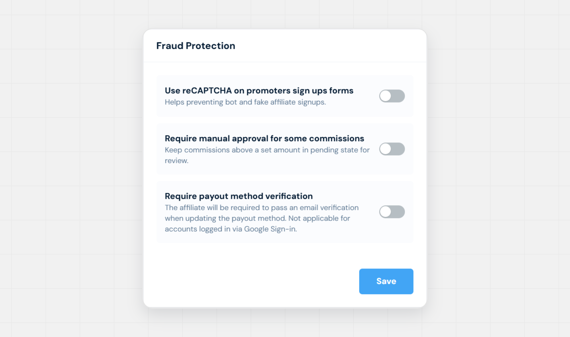 FirstPromoter Fraud Detection